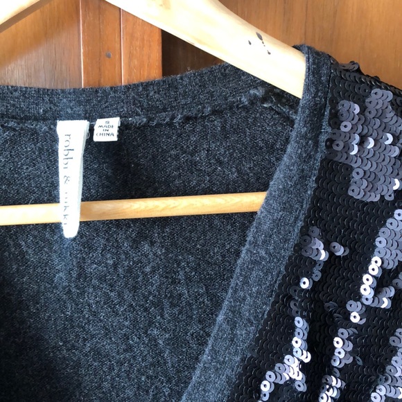 Wool/cashmere embellished cardigan - Picture 2 of 4